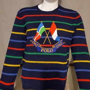 Ralph Lauren Cross Flags Sweater